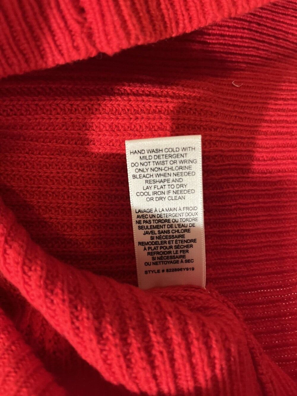 Rebecca Taylor womens Red Wool Blend Mock Neck Turtleneck Sweater size XS $295 - Picture 11 of 11